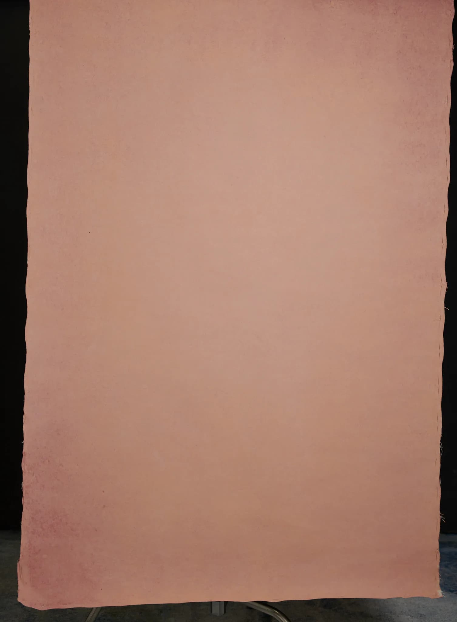 Rose Clay dusty pink hand painted canvas backdrop 122x180cm, full view