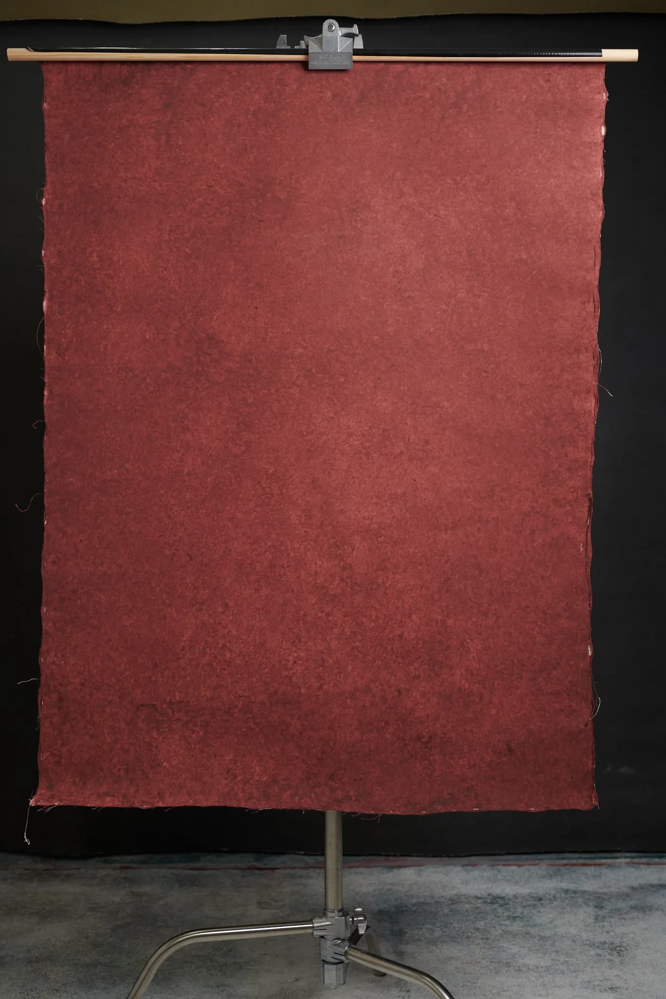Garnet Rose hand painted canvas backdrop 100x135cm, painted side, full view