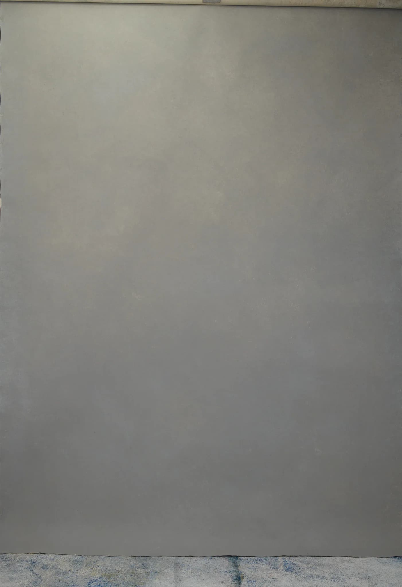 Warm Stone medium warm grey hand painted canvas backdrop 180x270cm, painted side, full view