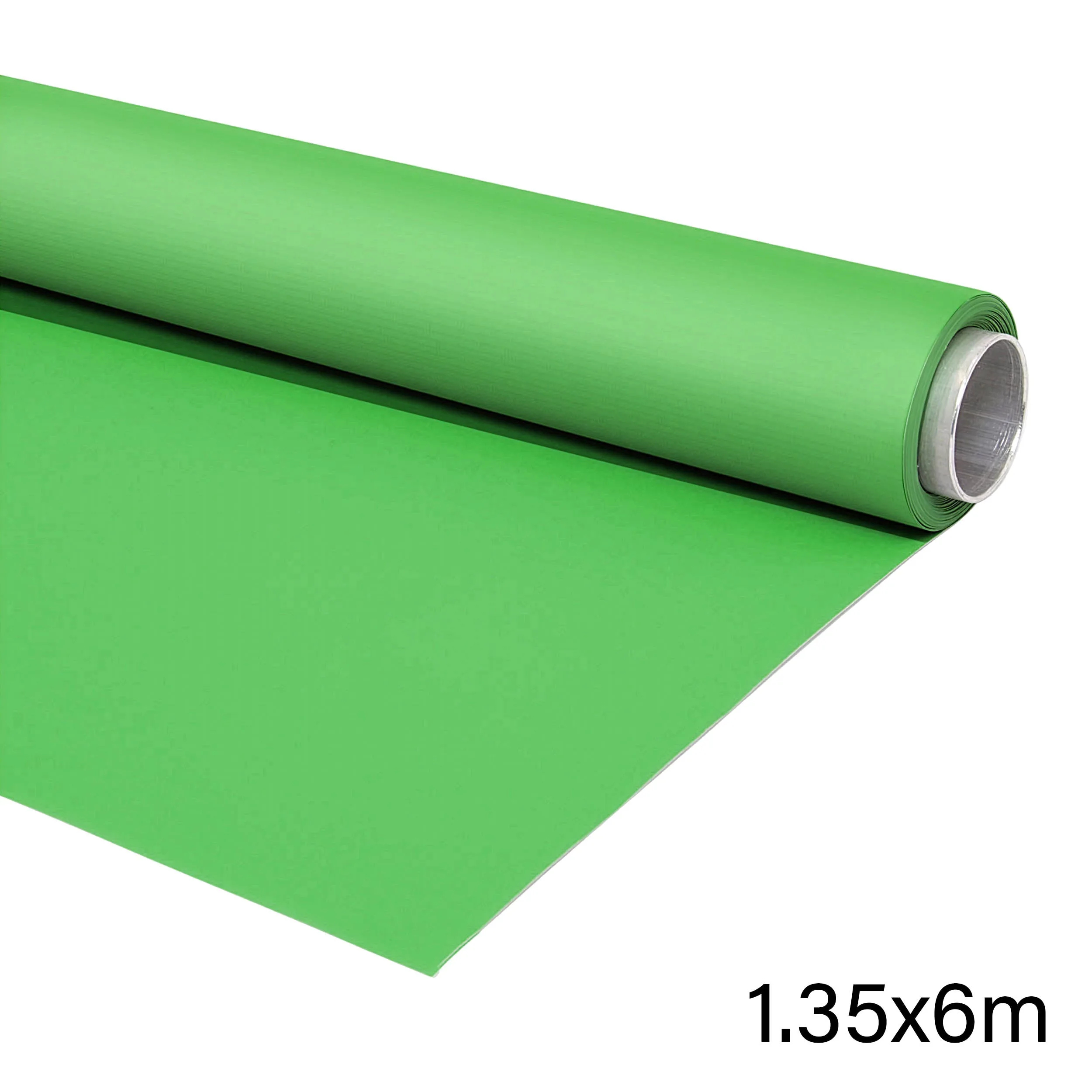 1.35x6m Matte Chromakey Green Vinyl Backdrop for Green Screen — photography studio equipment