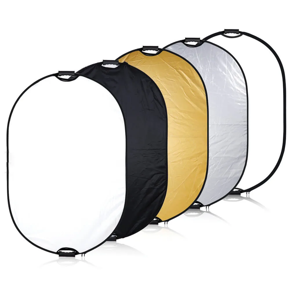 100x150cm (39.3"x59.0") 5-in-1 Foldable Light Reflector — photography studio equipment