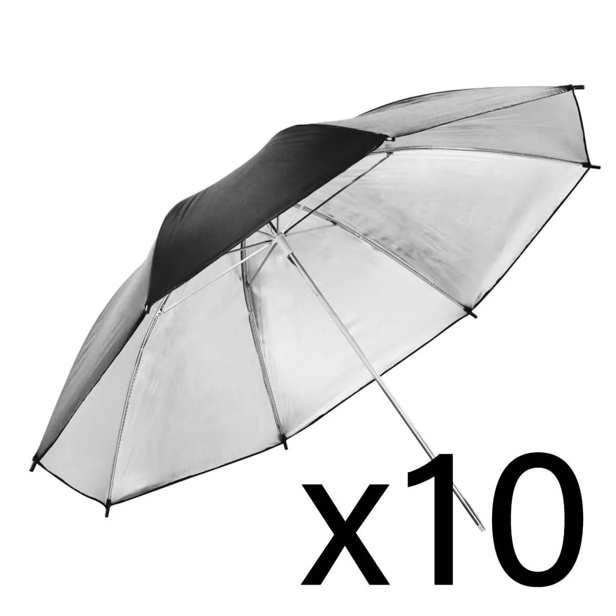 101.6cm Black/Silver Large Umbrella Photography Studio (Qty 10) — photography studio equipment
