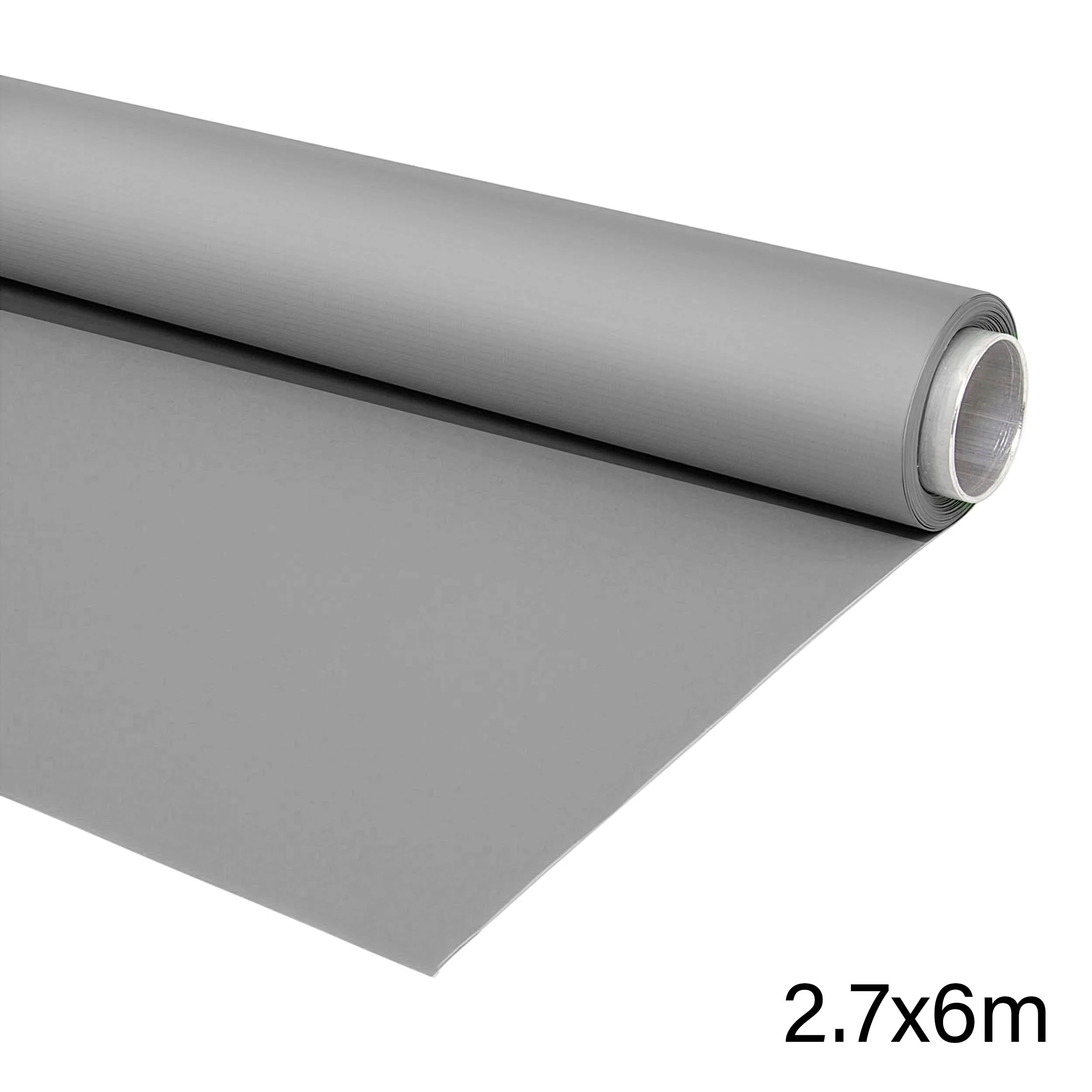 2.7x6m Wipeable Grey Matte Vinyl Backdrop — photography studio equipment