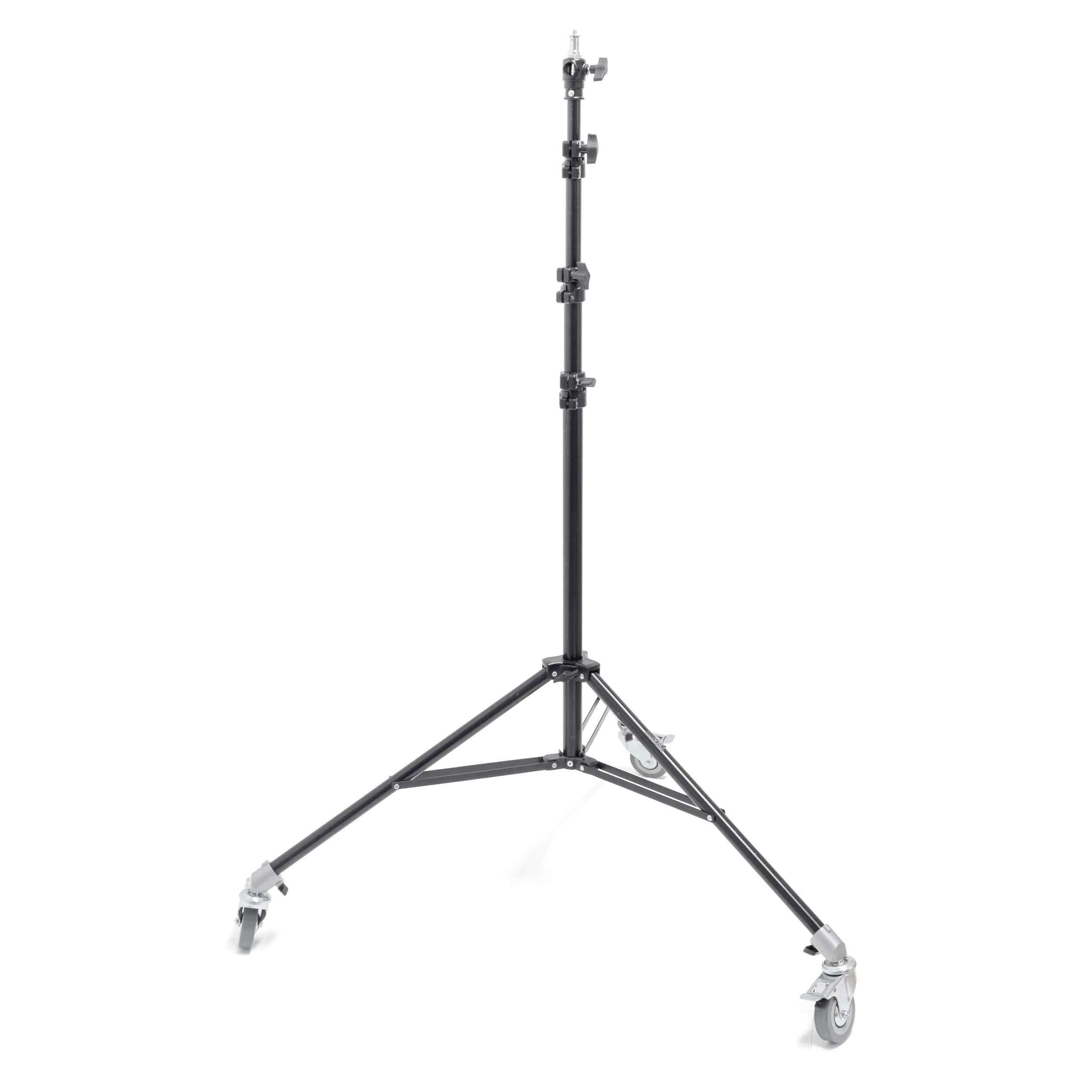 240cm 4-Telescopic Light Stand & Caster Wheels Complete Bundle — photography studio equipment