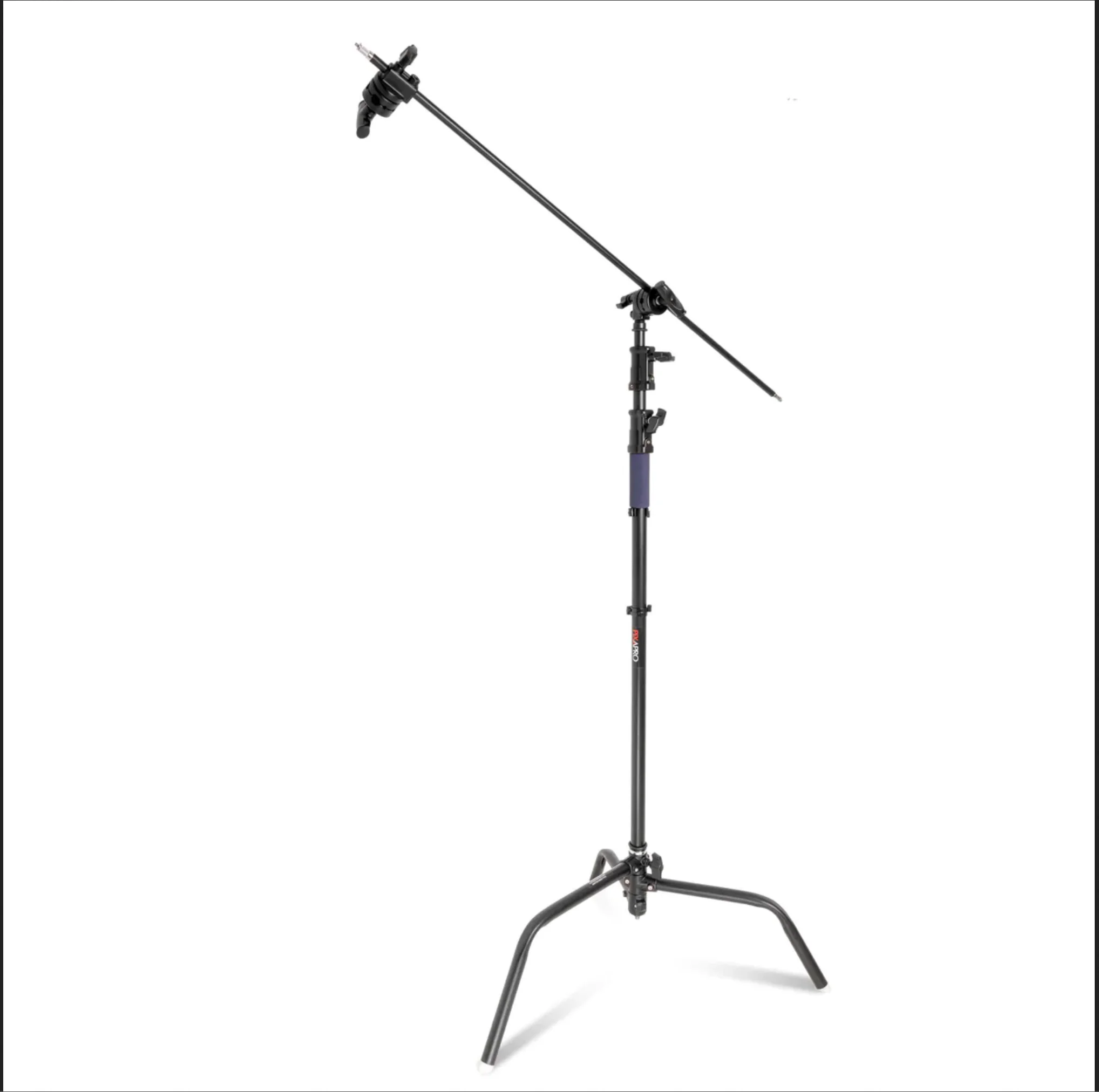 50" C-Stand with detachable Turtle base Grip & Arm Set-Matte Black (UK shipping free, please contact us for international shipping charges)