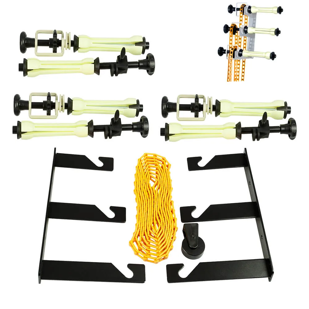 Background Expansion Drive & Triple Holder Bracket Set for Vinyl Background — photography studio equipment