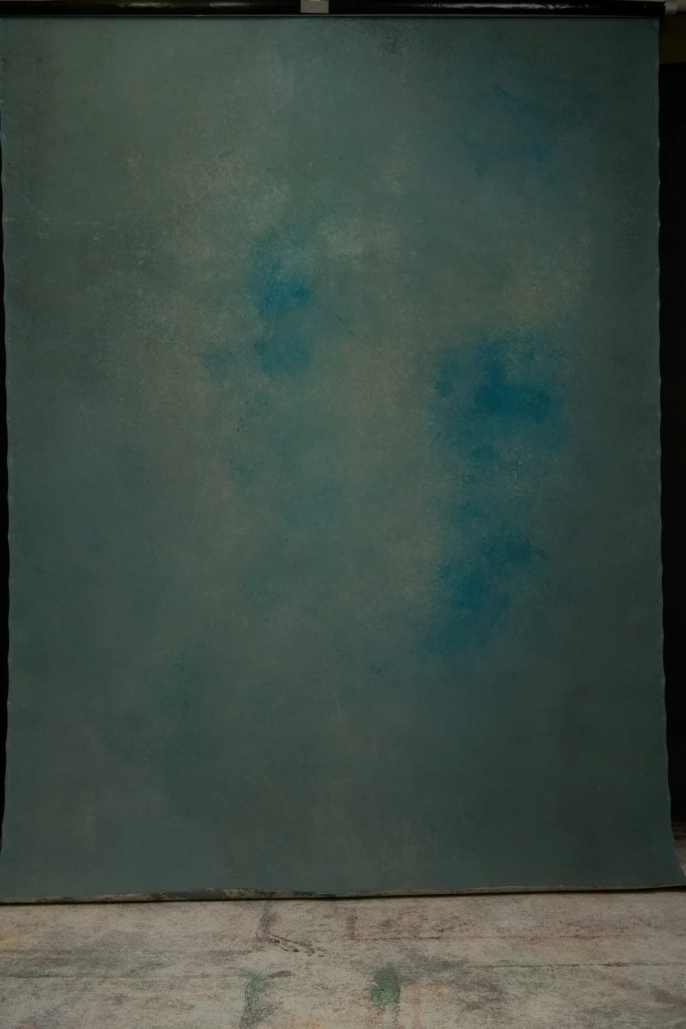 Cool grey-blue hand painted backdrop for photographers 180x270cm