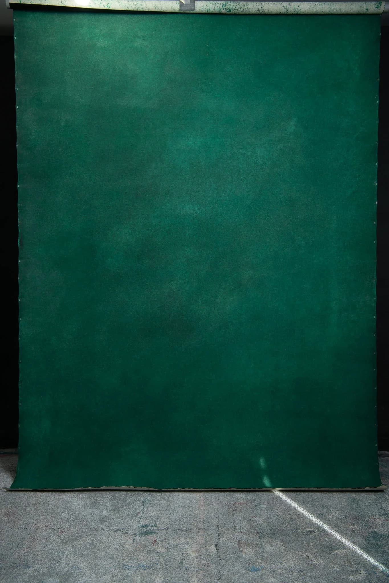 Dark forest green hand-painted canvas backdrop. 6x9 04211023
