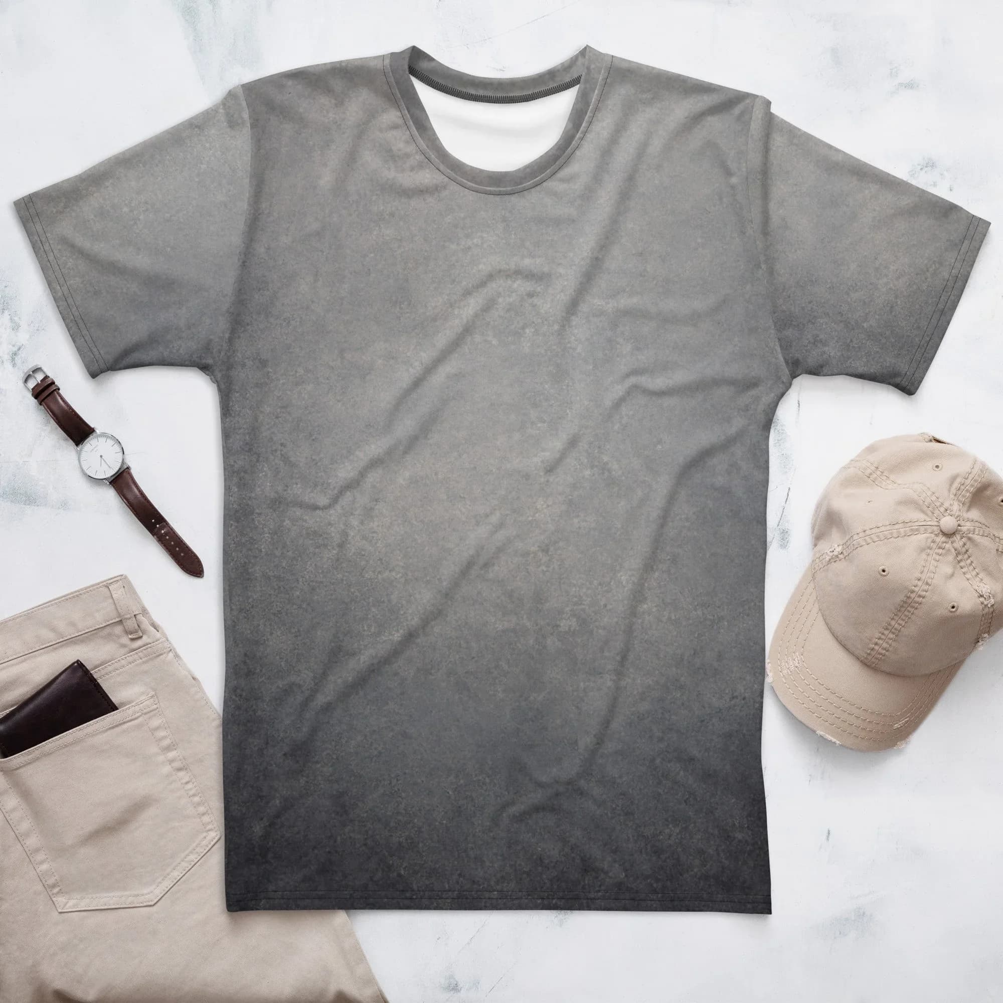 Men's t-shirt with unique pattern from Hand painted backdrop Uk shipping is free, contact us for shipping cost abroad