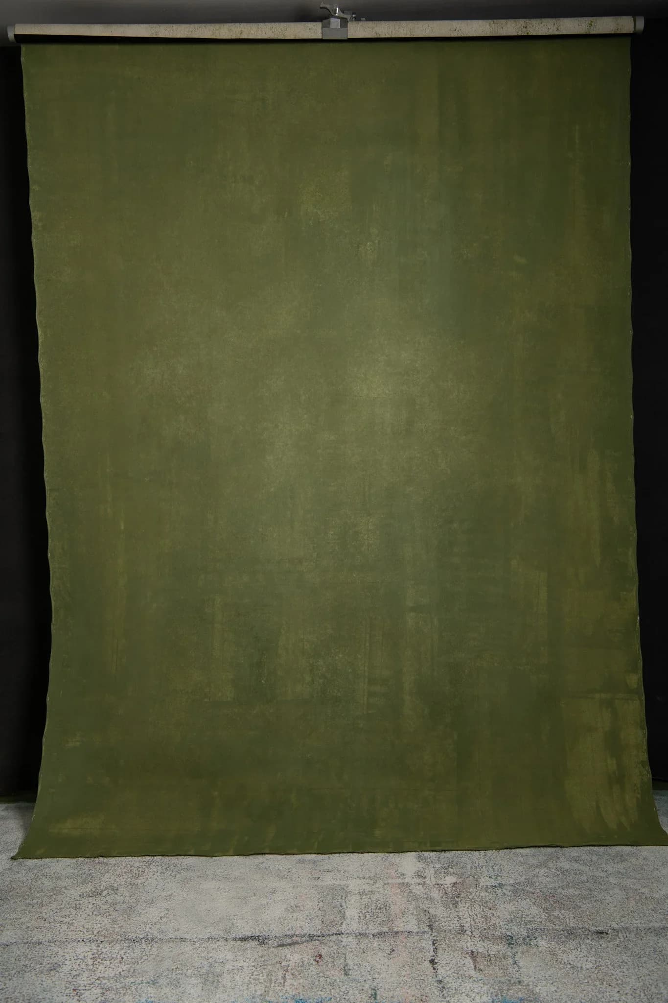 Olive hand painted canvas backdrop with beautiful texture 180x270cm 3050623