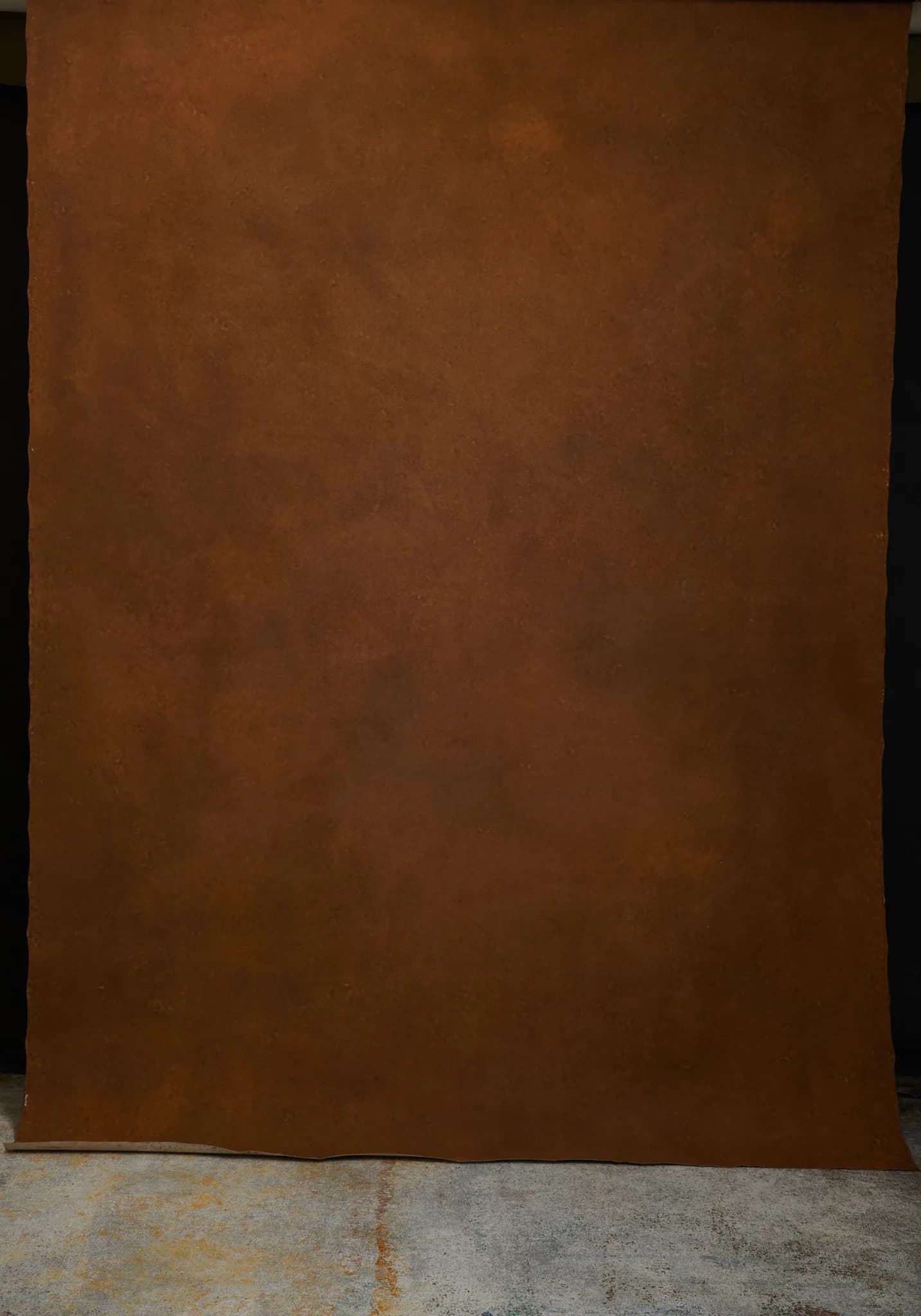 Rust Brown Hand Painted Canvas Backdrop 180x270cm
