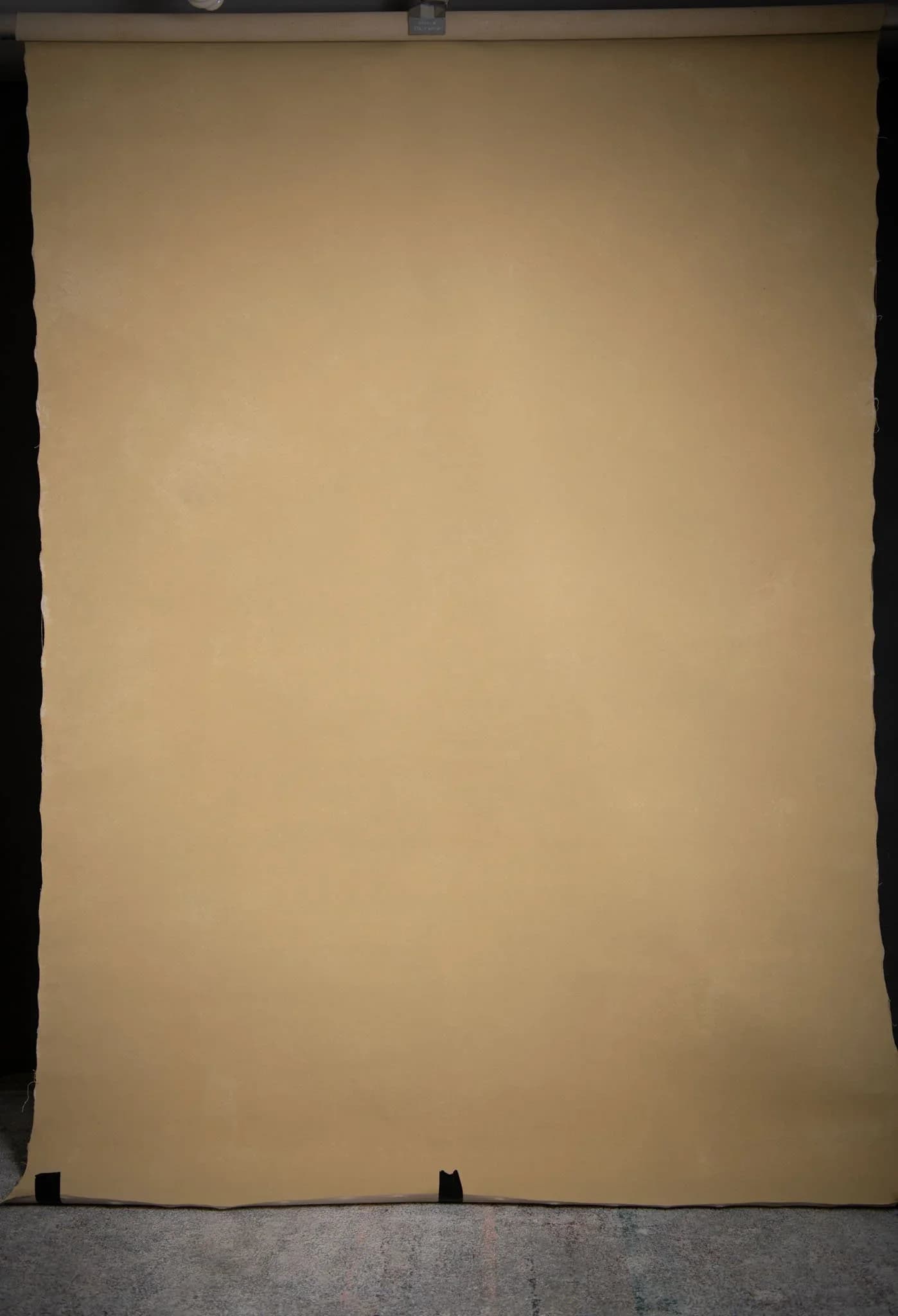 Soft- medium texture hand painted canvas backdrop, in nude brown “gold", and reverse side great for closed aperture images 180x270cm 01231122