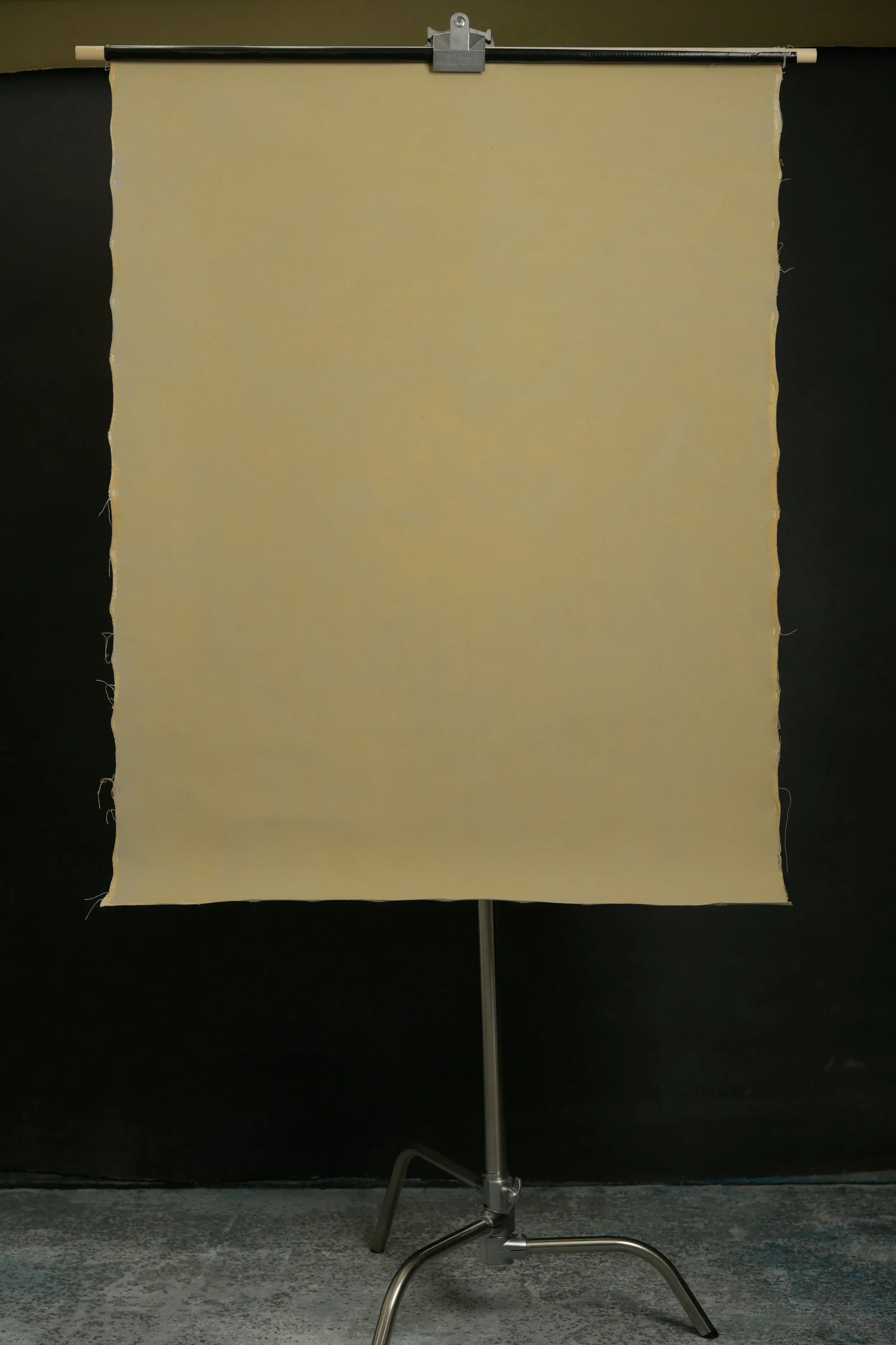Soft texture hand painted canvas backdrop for photographers in yellow light gold 4x6 06160924