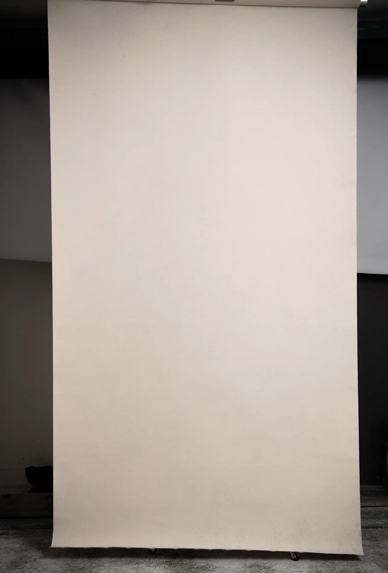 Soft texture Ivory cream hand painted canvas backdrop, very light, 130x270 226222