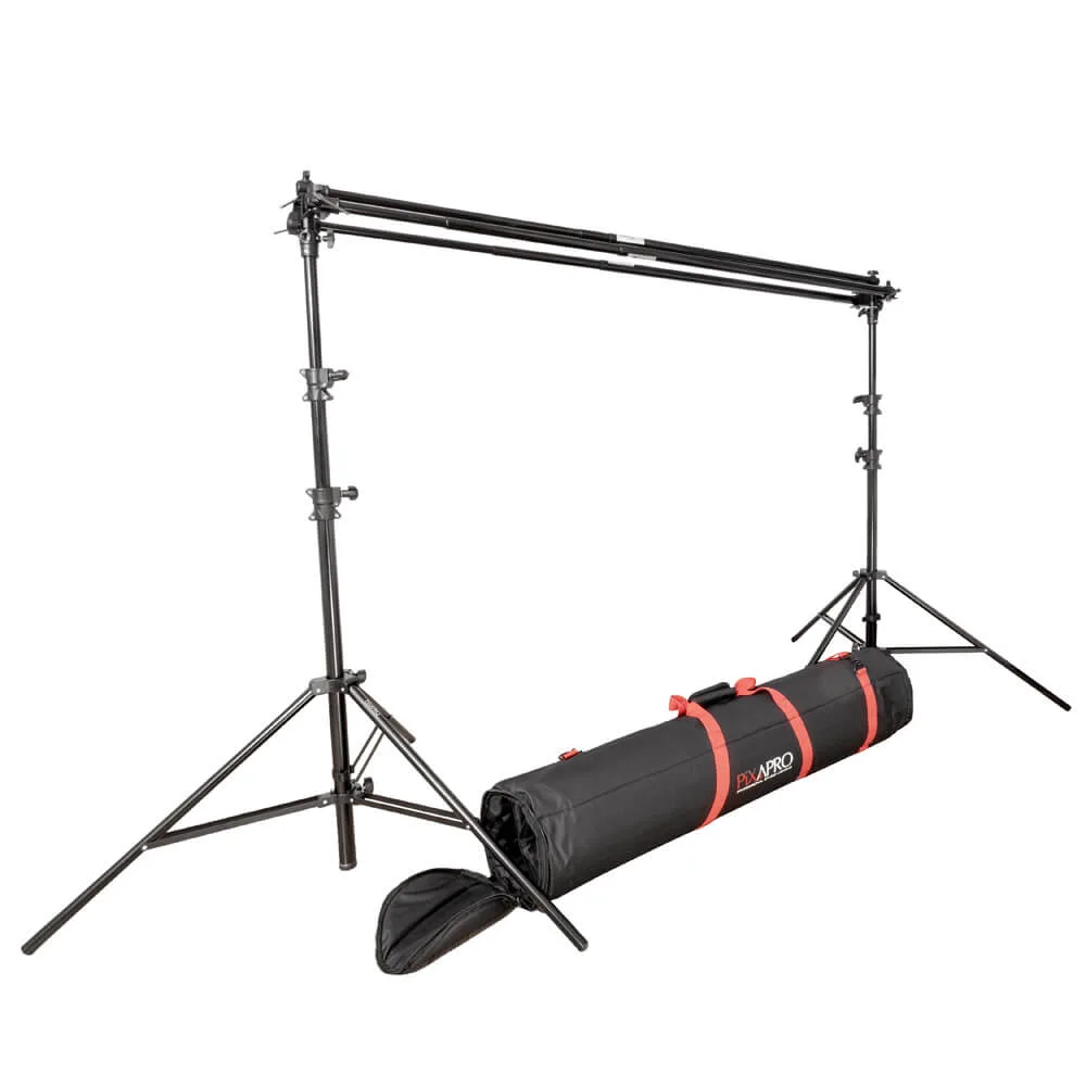 Super Heavy Duty Triple Telescopic Background Stand — photography studio equipment