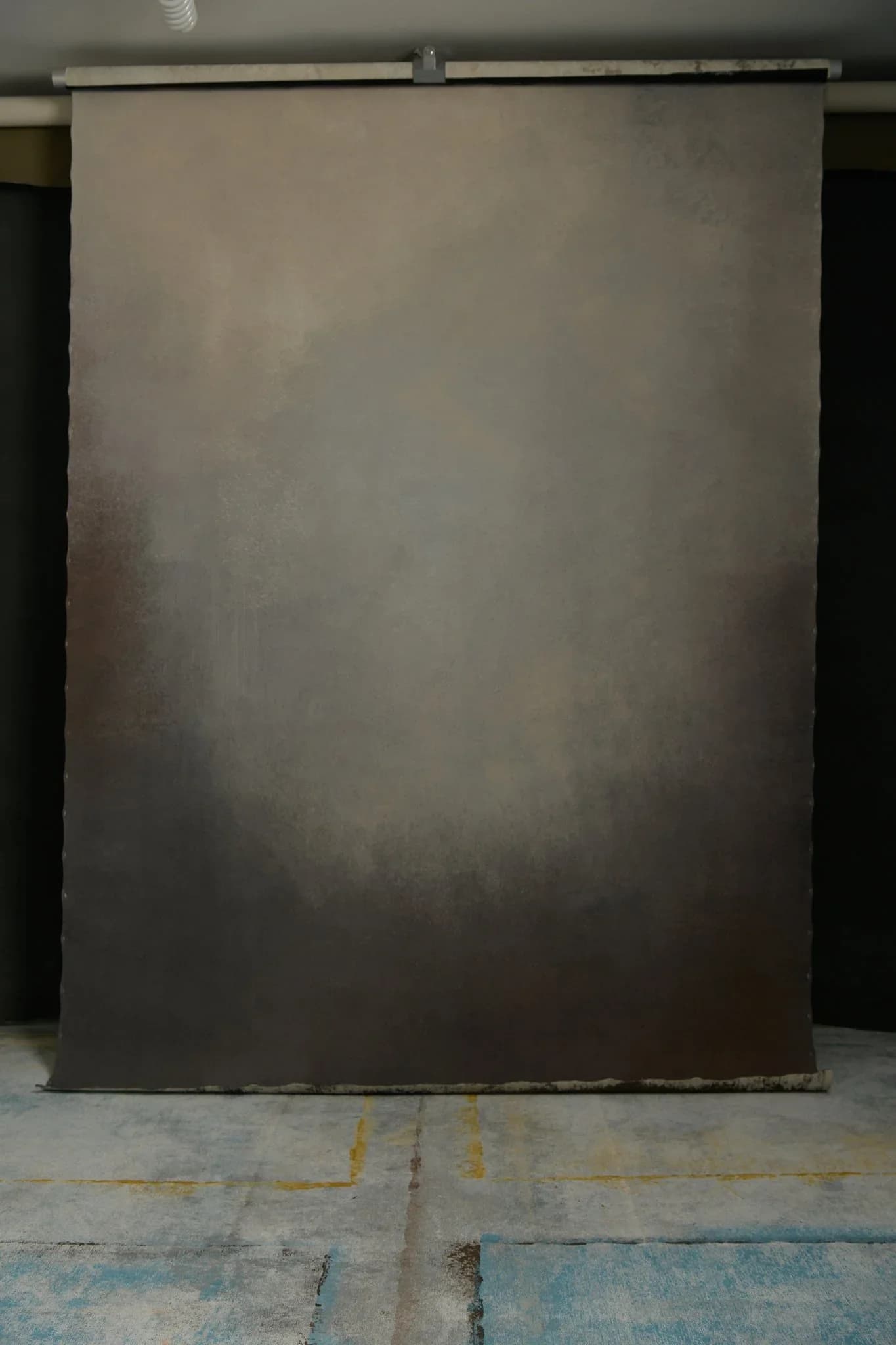 Grey Hand painted canvas backdrop with reverse side 180X270cm 6/520225
