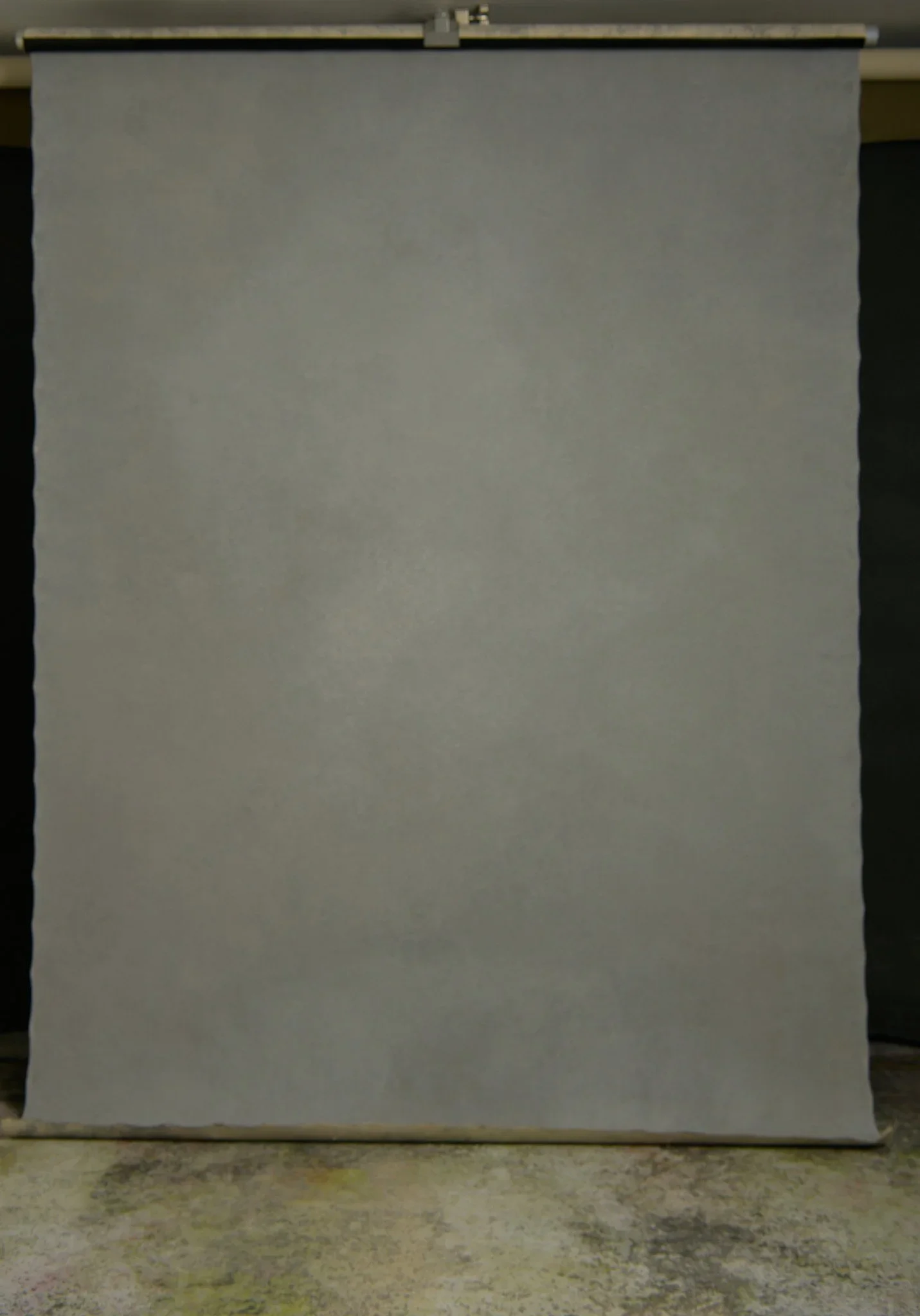 Light grey Hand painted canvas backdrop with reverse side 180X270cm (02030624)